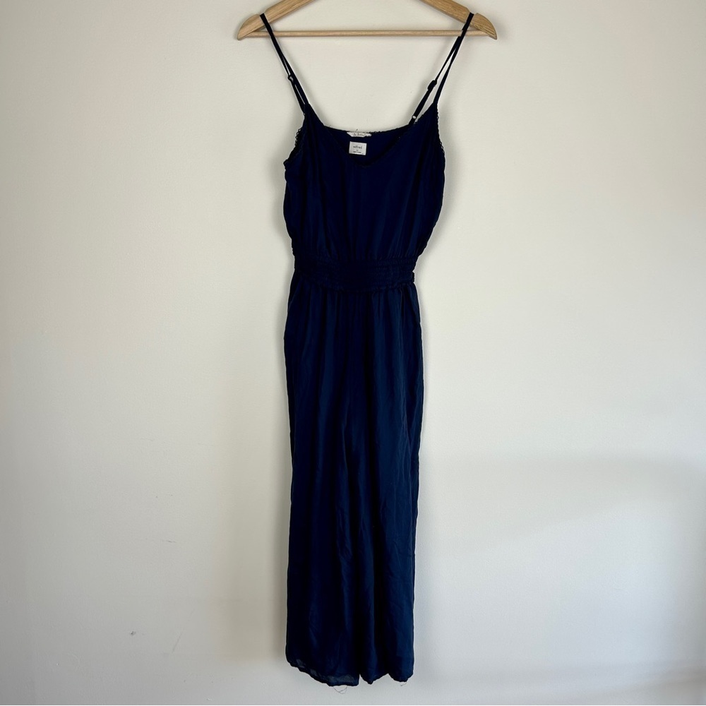 Wilfred Aritzia Irene La Bohème Navy Jumpsuit - Picture 8 of 9